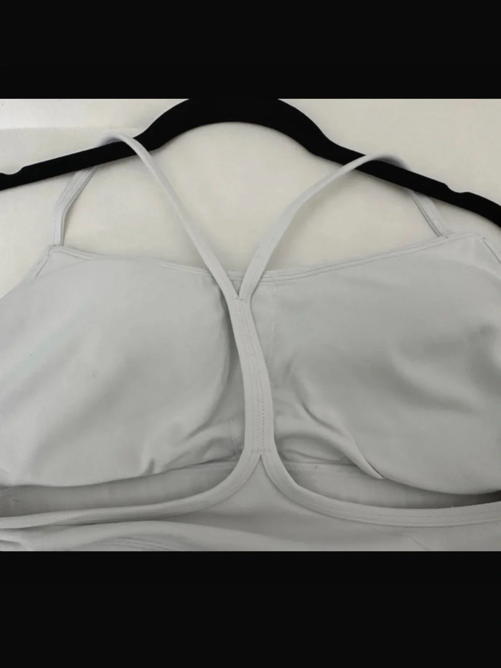 CRZ yoga white sports bra large